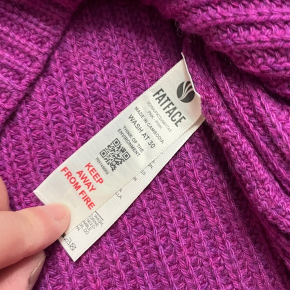 NWT - Fat Face Women’s Wool Blended Ribbed Knit Turtleneck Sweater - US 6/M - Picture 13 of 15